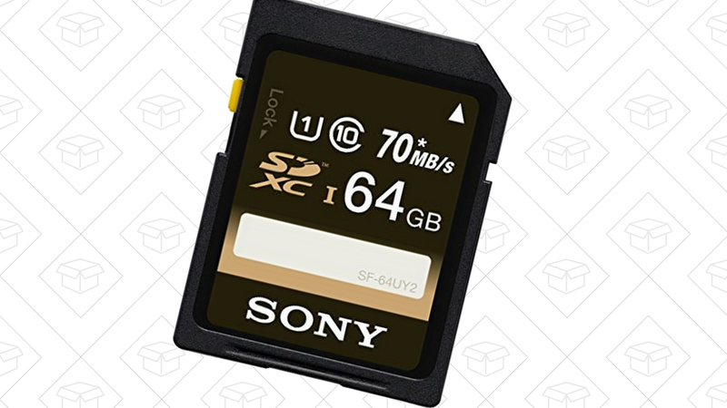 Sony 64GB SD Card, $15